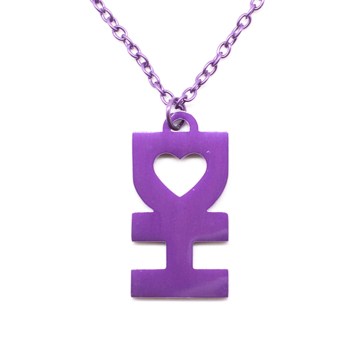 DH MAN NECKLACE IN GLOSSY PURPLE