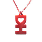 DH MAN NECKLACE IN GLOSSY RED