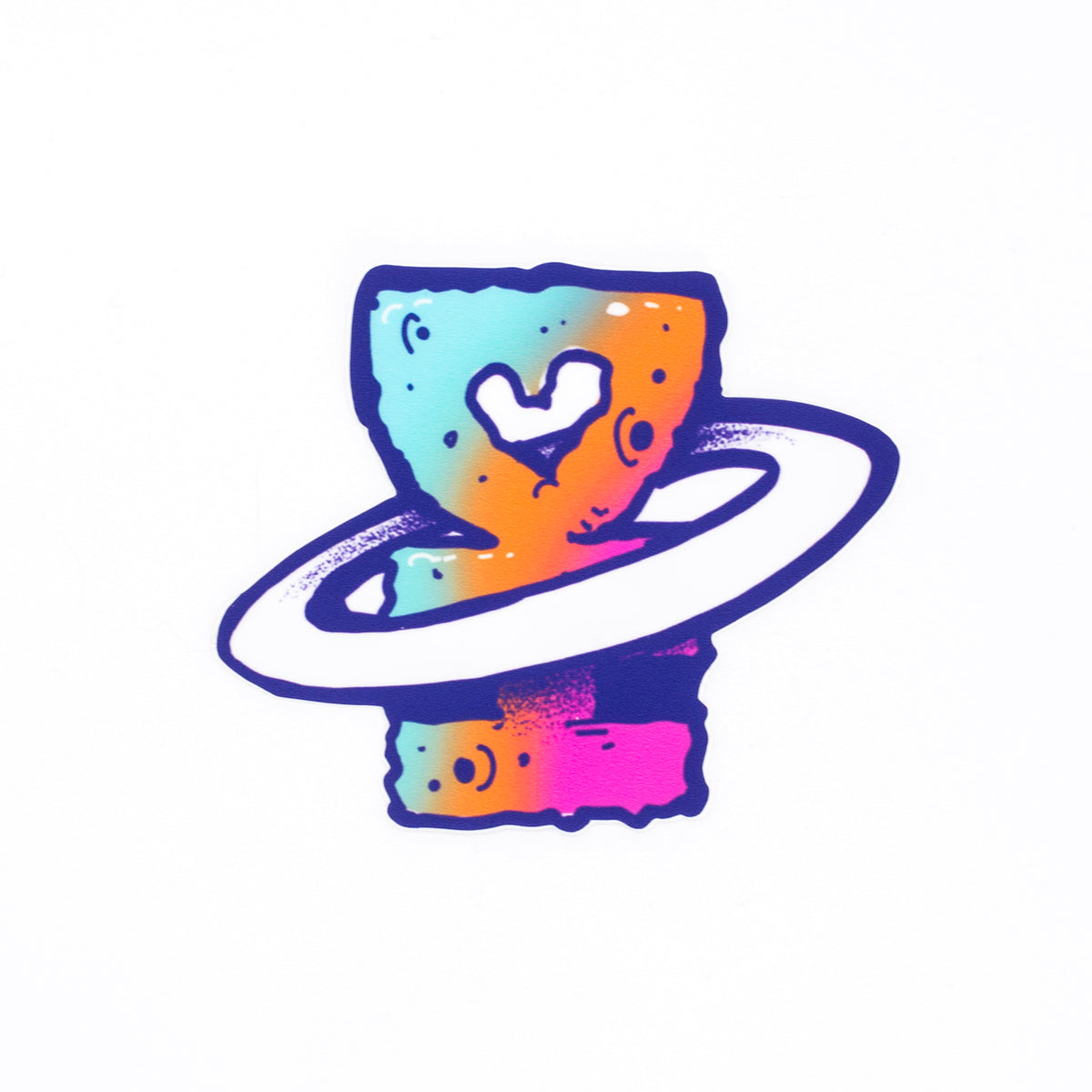 Desert Hearts Saturn Vinyl Sticker